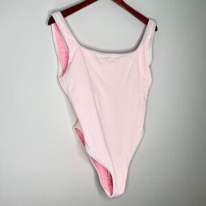 Lainsnow Ocean Isle Ribbed One Piece Petal Pink XL